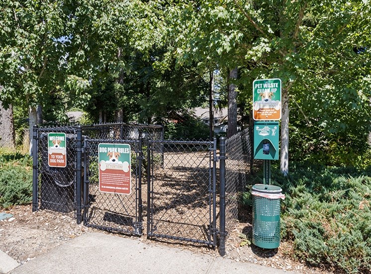 Pet area with gate